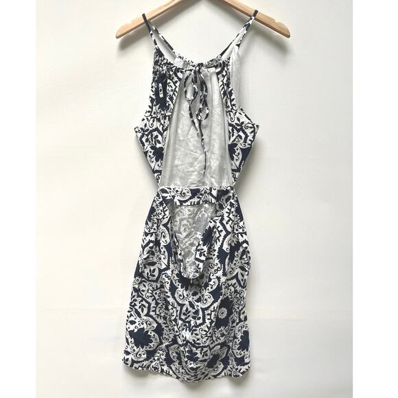 Boden Back Detail Mini Dress Size 10 NWT in Navy Bloomsbury - Picture 4 of 12